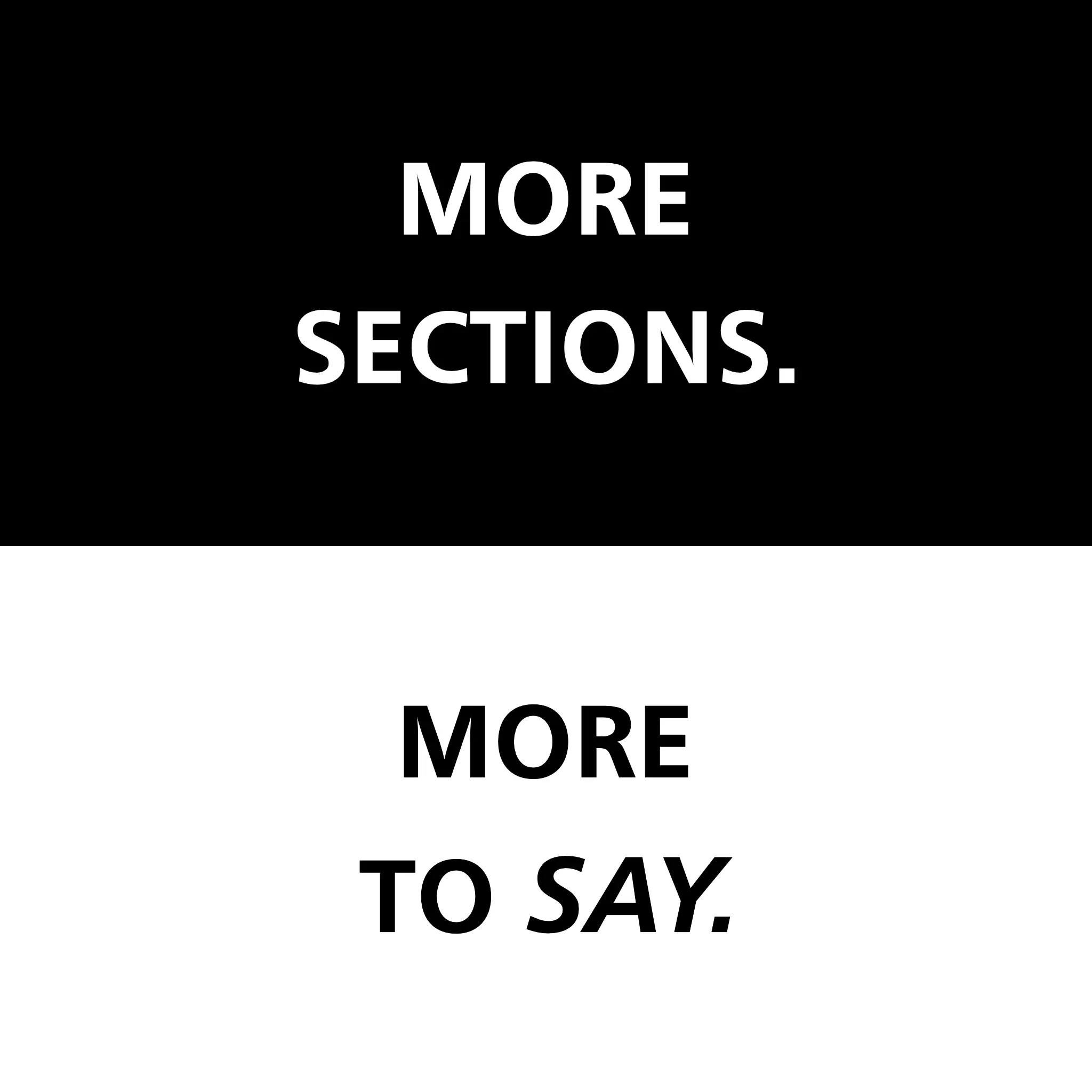 Go Further with extra sections on any page from Pay Monthly Websites.