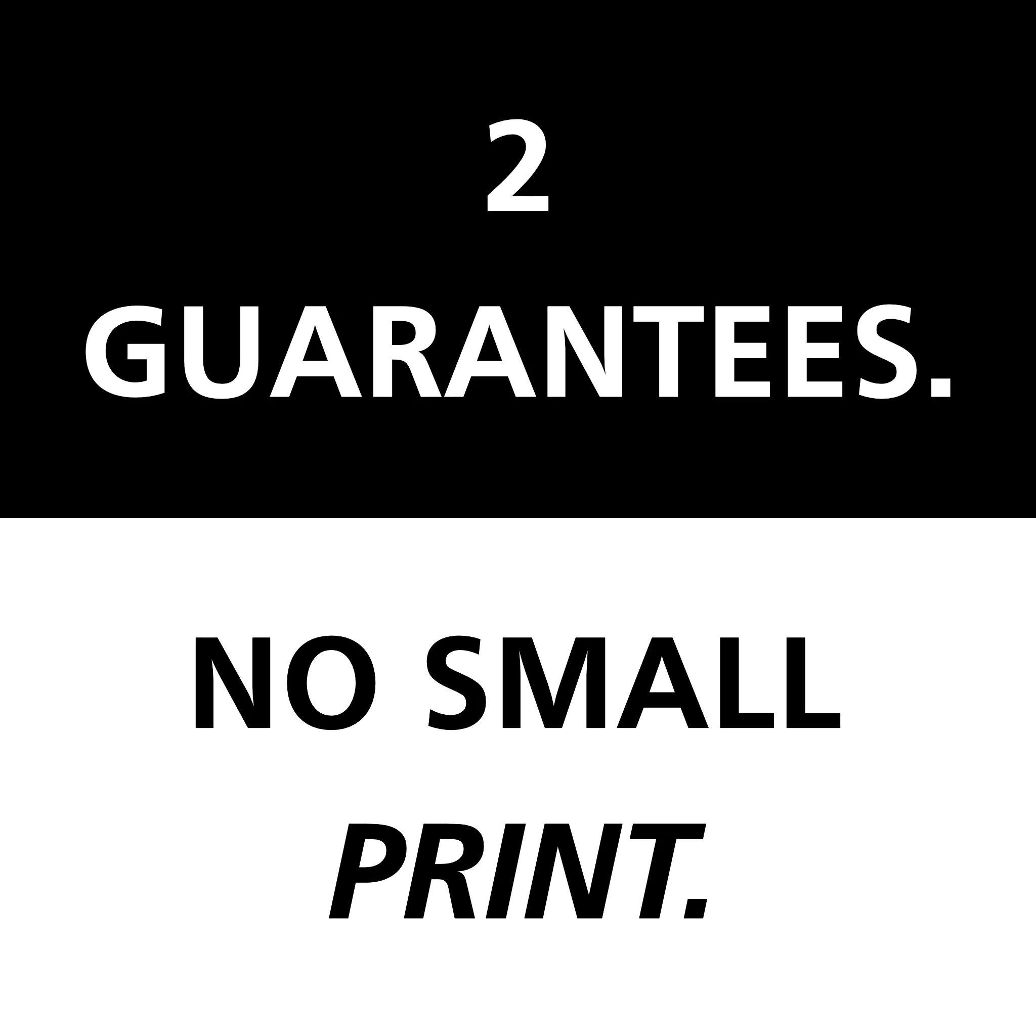 Pay Monthly Websites = 2 Guarantees. No Small Print